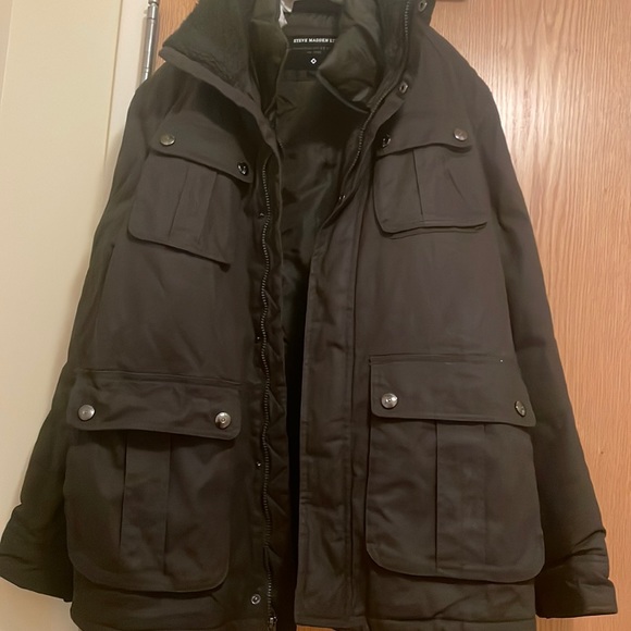 Steve Madden Other - Steve Madden Faux shearling green winter jacket